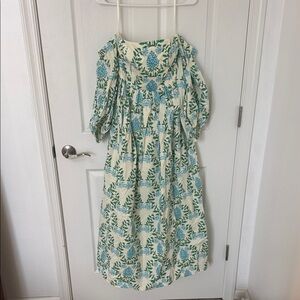 Anthropologie NWT Let Me Be Long Sleeve Printed Midi Dress Size Medium